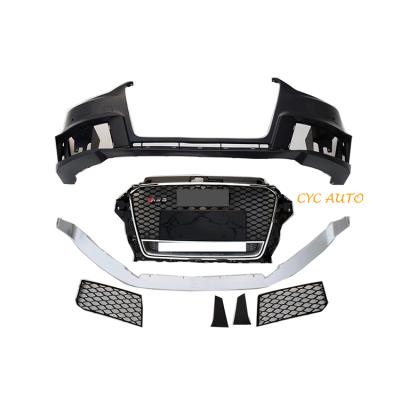 China For Sport Approval RS3 Style Auto Parts Front Bumper Body Kit For Audi A3 2013 2014 2015 for sale