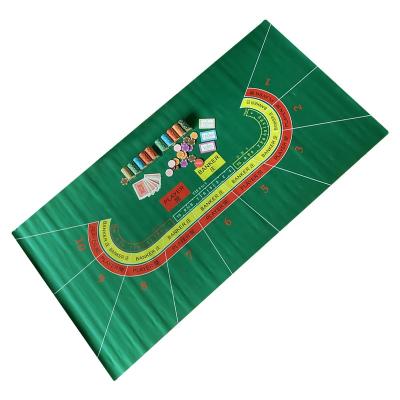 China New Design Rectangle 1.8m Rubber Poker Mat Rubber Foam Cloth 2mm Thickness For Gambling Game for sale