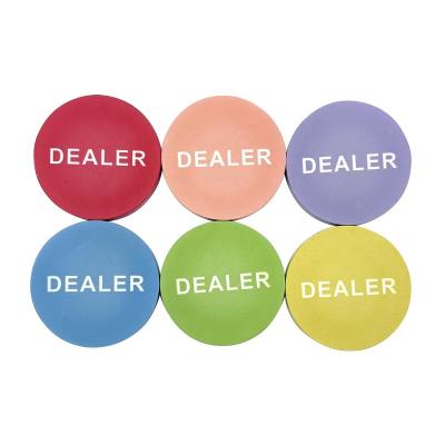 China Eco-friendly casnio hot selling accessaries 48.5mm*5.5mm round poker chips dealer 26g ceramic button for sale