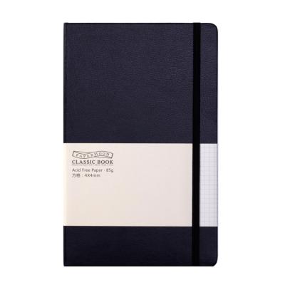 China Custom PU Leather Cover Office Supplies Grid Business Leatherette Notebooks Hardcover Planners and Notebooks for sale