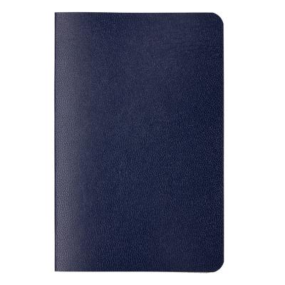 China Custom 2022 Blue PU Leather Soft Cover Pocket Planners and Hardcover Notebooks Small Lined Writing Notebooks for sale