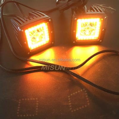 China Halo Led Light Bar RGB Plug And Play High Power Colorful Led Cube LED Light Pods for sale