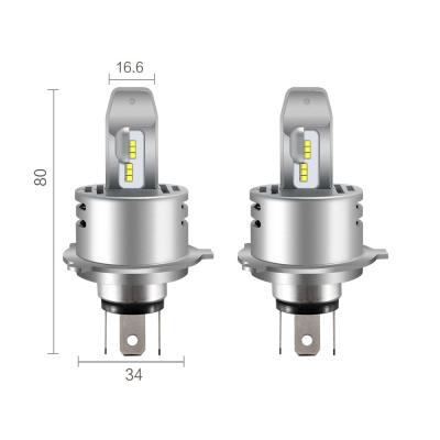 China LED car lighting focos led 9s led headlight h4 with ZES Chip Universal for sale