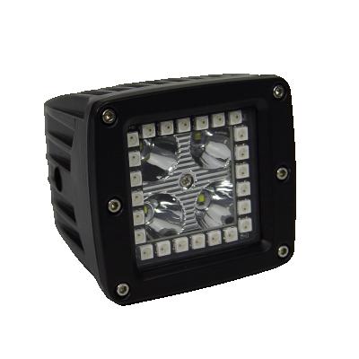 China Cube 4x4 Auxiliary Light 4x4 3 Inch 18W White Pods Light White RGBW Spot Led Hunting Engine Led Off Road Fog Lamp for sale