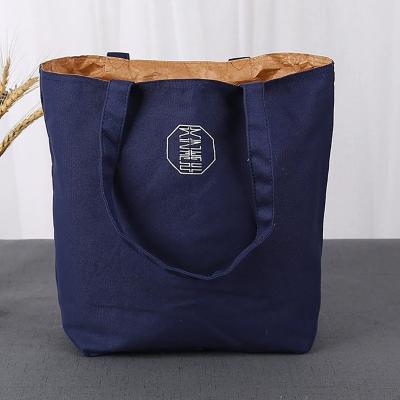 China Business& Dupont Custom Waterproof Paper Women Large Capacity Tote Shopping Bag Work Handbags Washable Student School Bags Accessories for sale