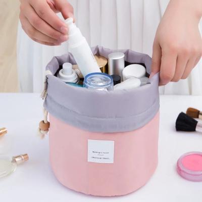 China Travel Drawstring Stored Cosmetic Bags Necessary Organizer Makeup Brushes Glass Pocket Toiletries Storage Handbag Women Accessories for sale