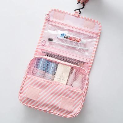 China Fashion Women Waterproof Portable Bathroom Home Accessories Travel Storage Bag Wash Toiletry Cosmetic Makeup Organizer Hanging Pouch for sale