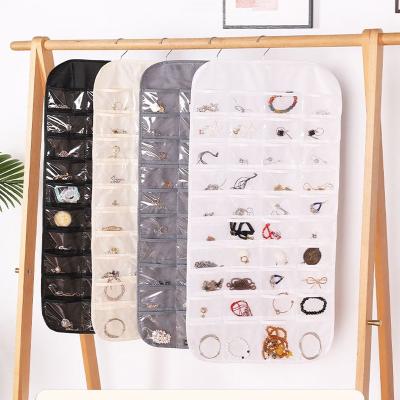 China Multifunctional; Save space; Easy To Find Jewelry Organizer Pockets Multifunctional Double Sided Hanging Storage Bag Products Home Accessories 80 for sale