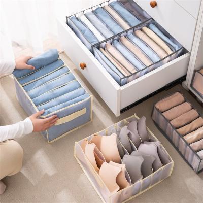 China Casual Foldable Clothes Storage Box Bras Socks Dividers Bras Socks Dividers Underwear Drawer Case Accessories Panties Organizers Panties Organizers for sale