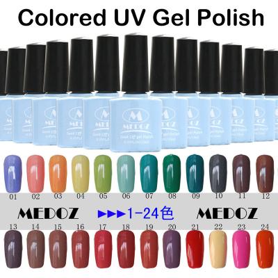 China HOT 2014 Nail Art Colored UV Gel Polish, 15ml/1KG Soak Off/ON-Step Soack Off Color UV Gels, 120 Fashion Colors GEL-P01-24 for sale