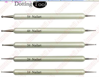 China Popular styles 5pcs* 2 Way Nail Art Tool Set PRO Marbleizing nail dotting tool kit#750840 for sale