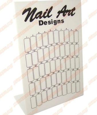 China Swatches Nail Art Display Board Color Chart Holder Polish Detachable Show Board with 42 Sticks Practice - NA048 for sale