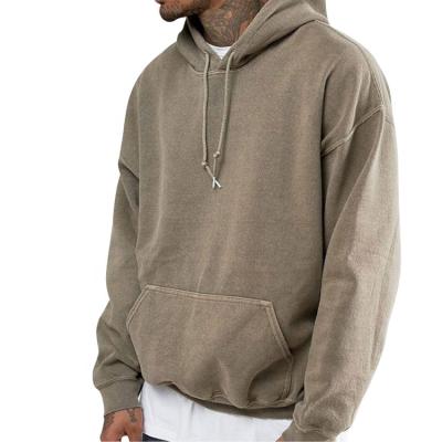 China Fashion oversized white street anti-pilling outdoor stone wash hoodies for men for sale