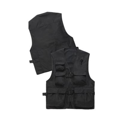 China New Design Anti-wrinkle Men's Multi-pocket Tooling Vest Jacket Men's Trend Sleeveless Vest for sale