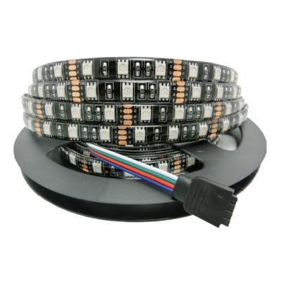 China DC12V 5 Meters Waterproof SMD 5050 IP65 RGB LED LANDSCAPE Flexible Strip Lights For Bedroom Room Home Decoration for sale