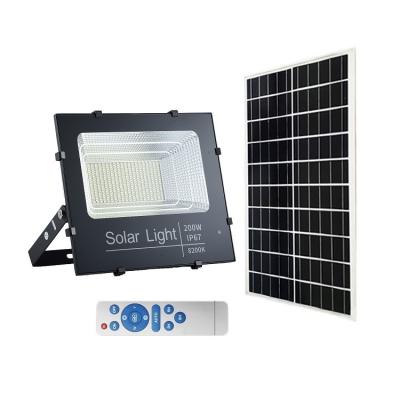 China Solar Powered Garden 200w Outdoor Lighting Led Flood Lights Home Floodlight Sun Powered Waterproof Solar Flood Lights for sale