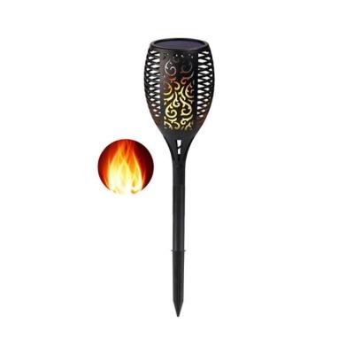 China Amazon Hot Sale Garden Solar Powered Led Flame Effect Silk Light For Garden Yard Lawn Decorations for sale