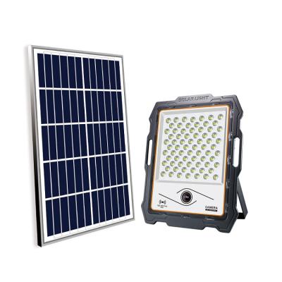 China Garden Manufacturer Supply 200W Outdoor Camping Smart Solar Lamp Security Camera LED Surveillance Light for sale