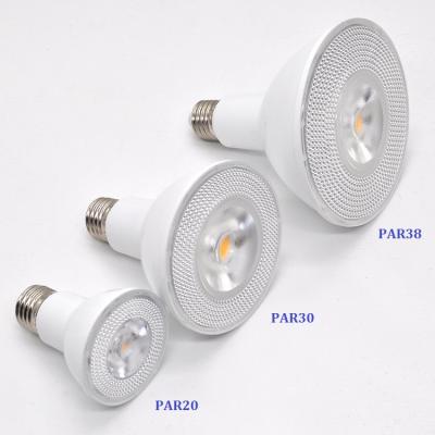 China Modern PAR light E27 9w 15w 18w lamp spotlights led bulb PAR20 PAR30 PAR38 spot lights for home indoor lighting for sale