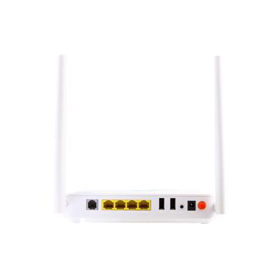 China FTTH FTTH GPON Optic ONU 2.4GHz and 5GHz HG6145D 4GE+1POTS+WIFI Dual Band Fiber Optic Equipment ONT for sale