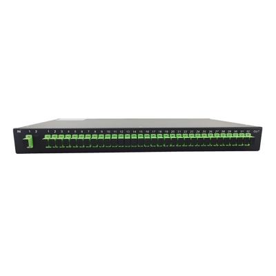 China Telecom Fiber Patch Panel Terminal Box 32 Ports Rack Mount Rack Mount PLC Splitter Tray for sale