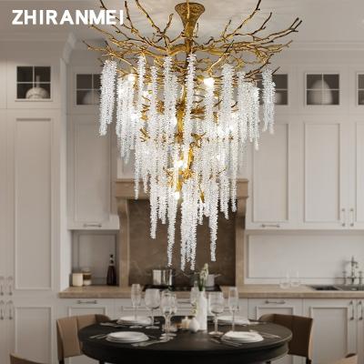 China Modern Luxury Modern Lobby Glass Crystal Led Gold Pendant Light Luxury Crystal Round Pendant Lighting for sale