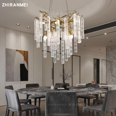 China Modern Modern Lamp Bedroom Lamp Home Fancy Light Villa Around Creative Aluminum Chandelier Crystal Lights Luxury for sale