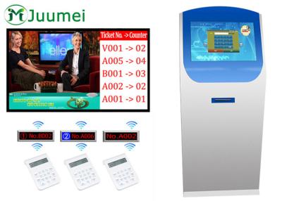 China Touch Screen Ticket Dispenser Machine Automatic Ticket Machine For Bank Hospital en venta