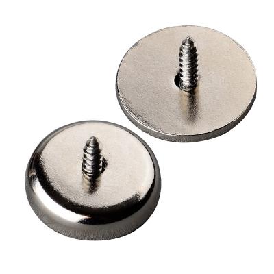 China Hole Latch Hook 42KG Round Disc Magnets Super Strong Neodymium Countersunk Rare Earth Cup Bottom Steel Plate Magnetic Screws for sale