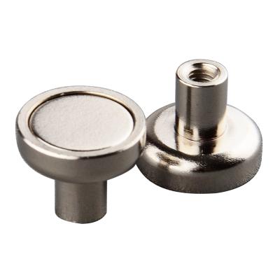 China Super Strong Economic Custom Neodymium Disc Magnet Stud M3 D10mm Holder Bolt Magnetic Base Mount DIY Silver Magnets for sale