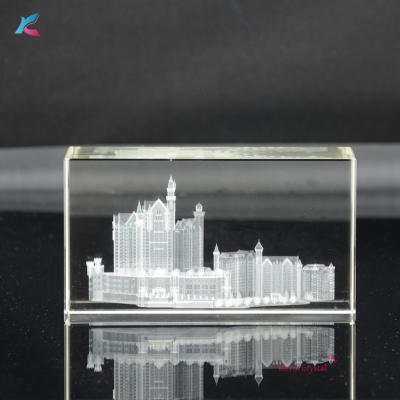 China Wholesale 3d cube laser crystal crystal in K9 quality from China for sale