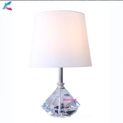 China Europe Popular Clear Ball Decorative Bedroom Table Lamp Crystal Indoor Light For Hotel Office Home Decor for sale