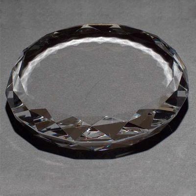 China Paperweight shinning cut around paperweight crystal blank for sale