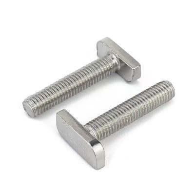 China Industry M10 Stainless Steel T-slot T Screw Dropper T-Head T-Bolts For Solar Panel for sale