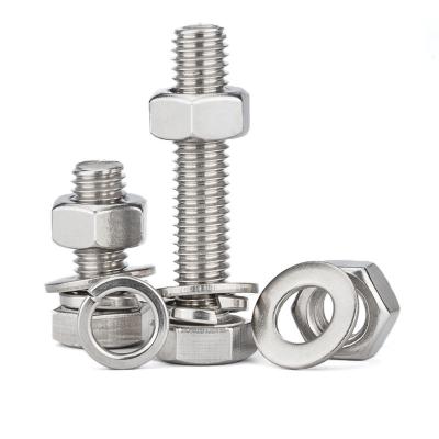 China DIN933 SS304 M6 M8 M10 M12 Industry Stainless Steel Hex Bolt-Nut for sale