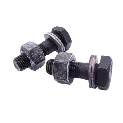 China Industry High Quality Hex Bolts Hot Dip Galvanized Heavy Duty Hex Bolt Nut And Washer For Steel Structure 10.9 12.9 M16 for sale