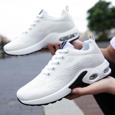 China Cushioning 2022 New Fashion Style Air Cushion Breathable Soft Bottom Ladies Casual Sneakers Sports  Running Shoes For Women for sale