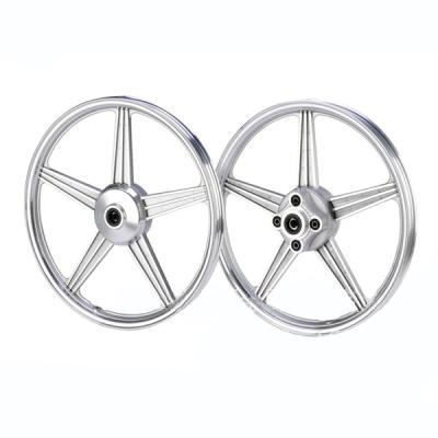 China Aluminum Alloy CG125 Steel Front Rear Motorcycle Wheel Rims with Brake Hub Sprockets for sale