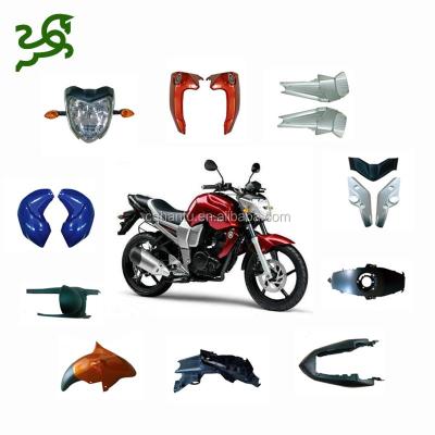 China For FZ16 Motorcycle FZ16 Motorcycle Body Parts Front Fender Side Cover And Plastic Headlight Fairing Cover for sale