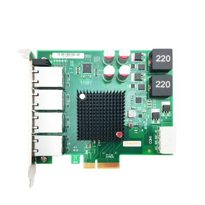 China Server Intel I350AM4 Chip Based New I350-T4POE 10/100/1000M Network Cards for sale