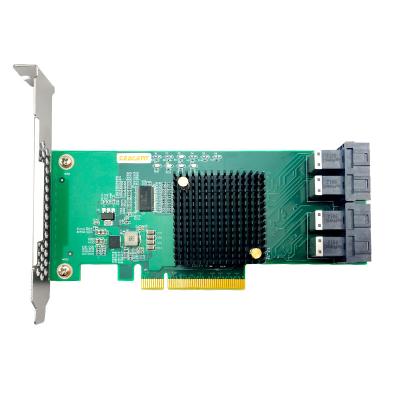 China Server ANU24PE08 SFF8643*4 PCIe3.0 X8 12Gb/s U.2 Sff8639 PLX8724 Chipset Support NVMe HDD for sale