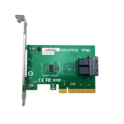 China ANU02PE08 SFF8643*2 PCIe3.0 X8 12Gb/s U.2 exp server upgrade adapter (support nvme exp device) for sale