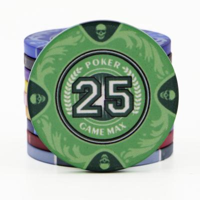 China Available Customized Printing 10 G Ceramic Poker Chip for sale