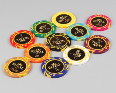 China Professional Clay 14g Clay Poker Chips / Casino Poker Chip for sale