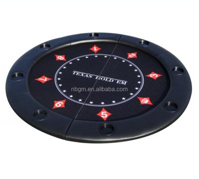 China 48 Inch MDF Texas Round Single Table Top 2 Times Oval Poker Table Top for sale