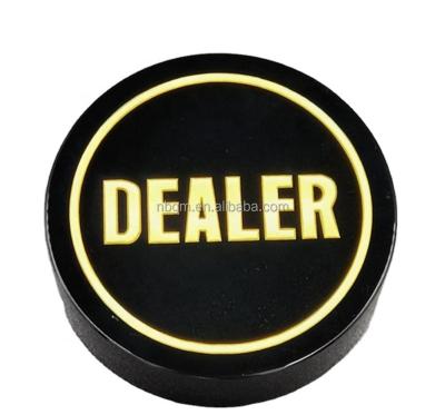 China Crystal Crystal Black &Golden Dealer Button/Casino Accessories for sale