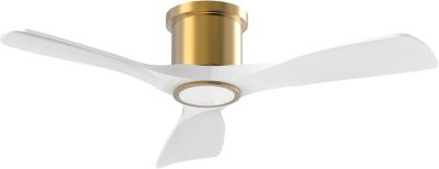 China 3000K Black 52 Inch Ceiling Fan With Light Efficient Reversible DC Motor for sale