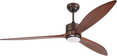 China 65 Contemporary Ceiling Fan Light with Voice Control and Dimmable LED Light for sale