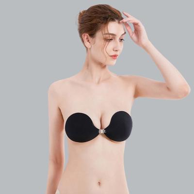 China 2022 New QUICK DRY Front Buckle Self-Adhesive Sticky Plus Convertible Backless Waist Straps Sexy Bra For Women for sale