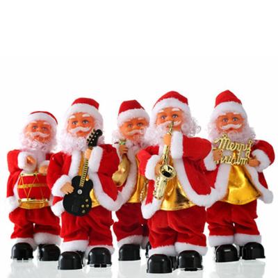 China 2021 Christmas Party Dancing Electric Toy Santa Claus Christmas Music Dolls Xmas Gifts for sale